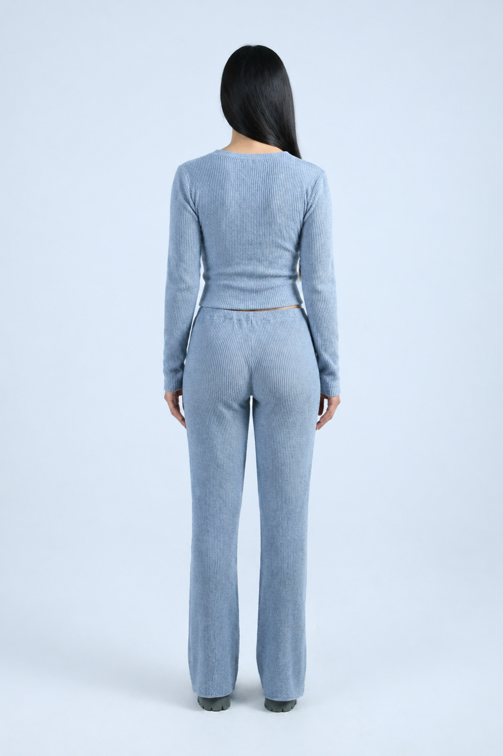 ENSEMBLE GRIS EN TRICOT