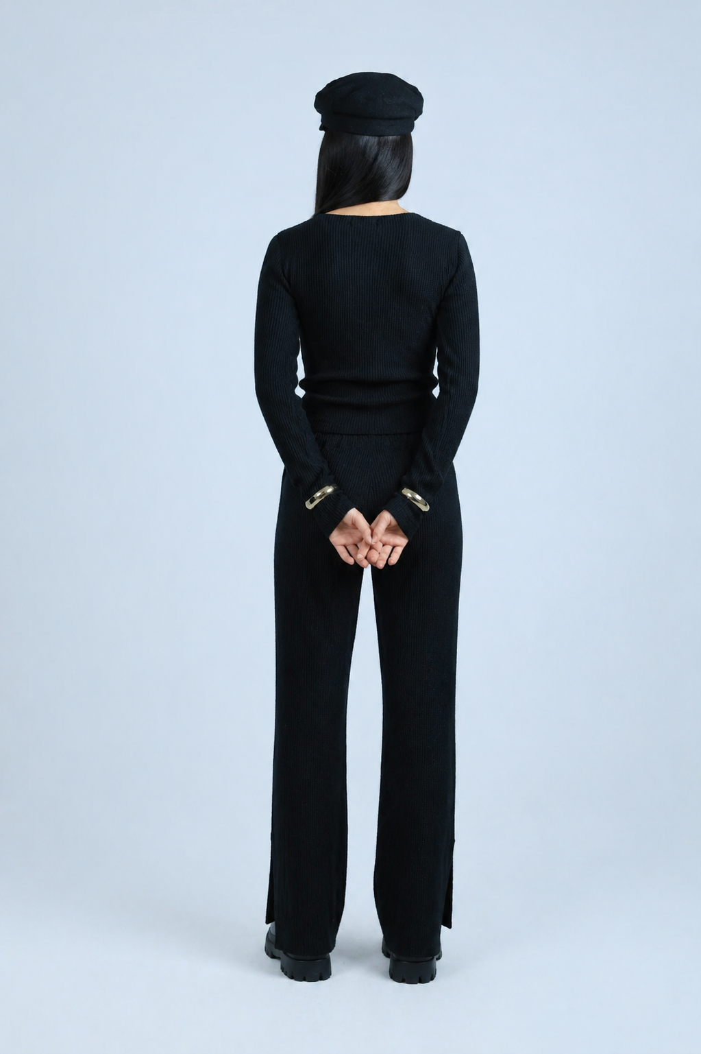ENSEMBLE NOIR EN TRICOT