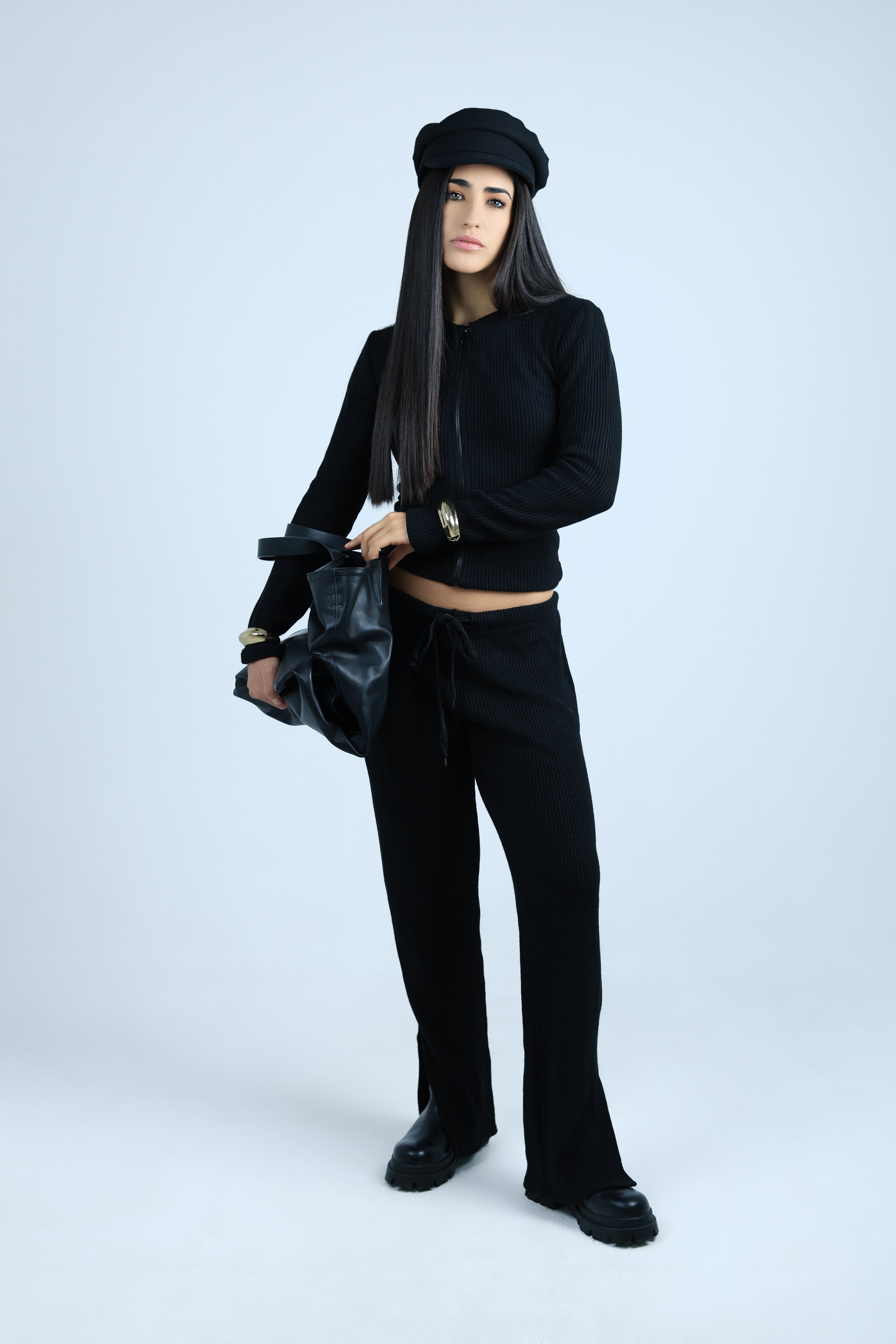 ENSEMBLE NOIR EN TRICOT