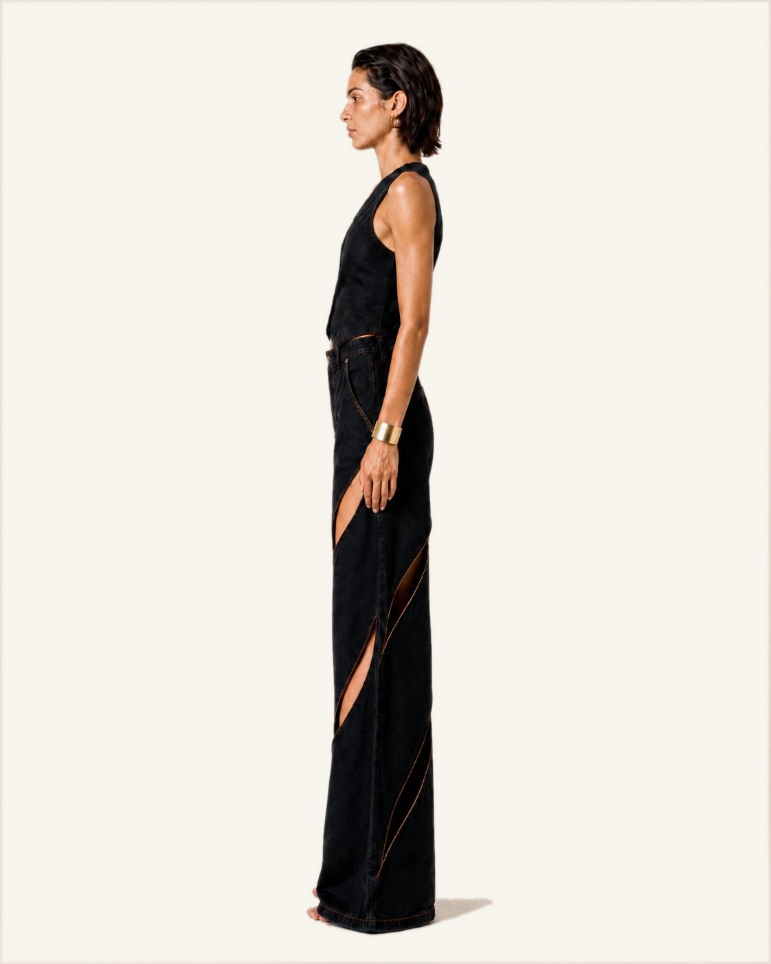 MAAT — Cut-Out Denim Trouser