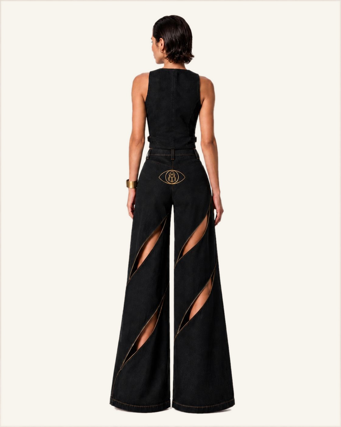 MAAT — Cut-Out Denim Trouser