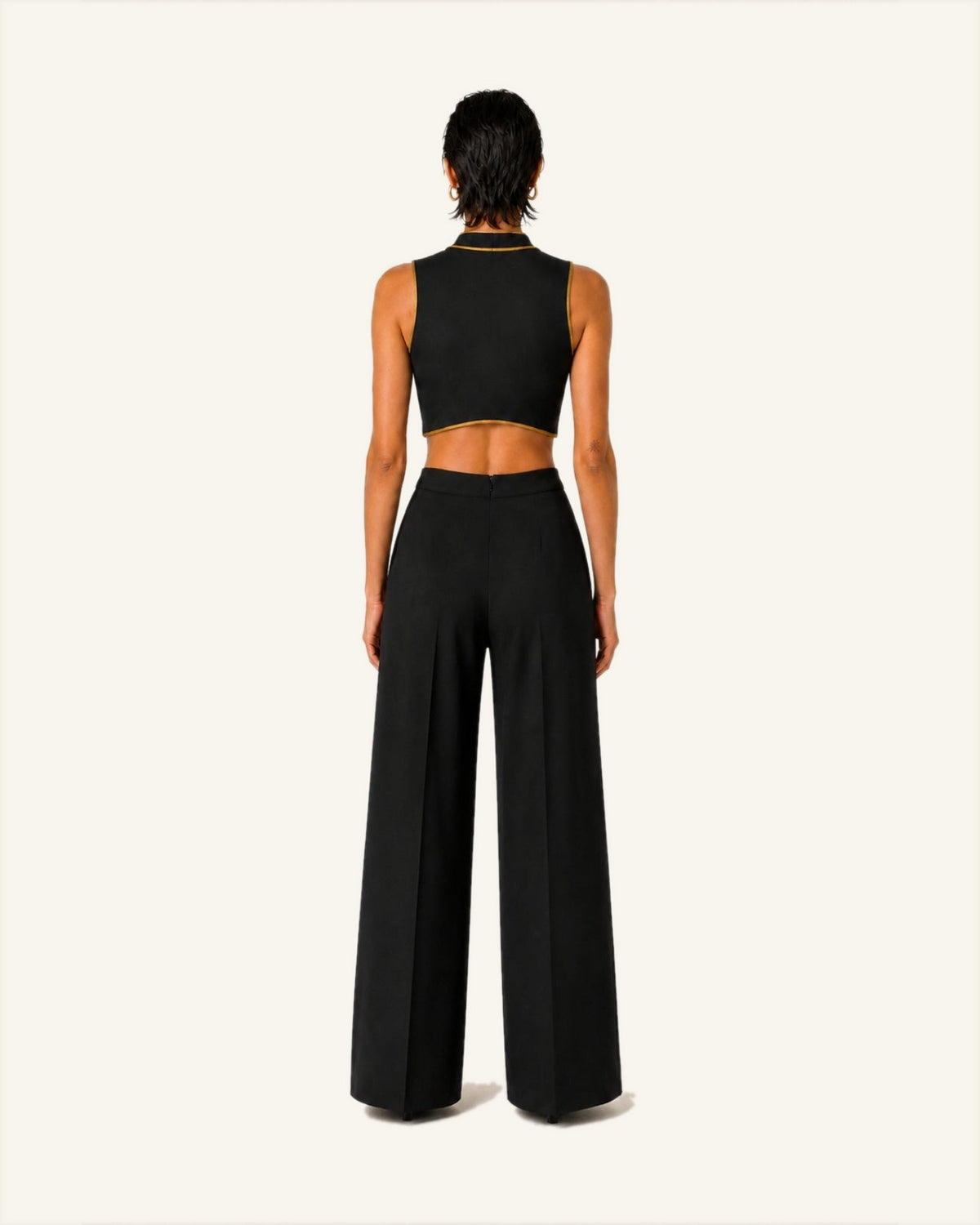 SIA — Gold-Bound Sleeveless Piece